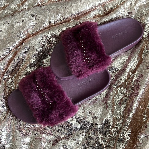bebe Shoes - BeBe Faux Fur Slippers